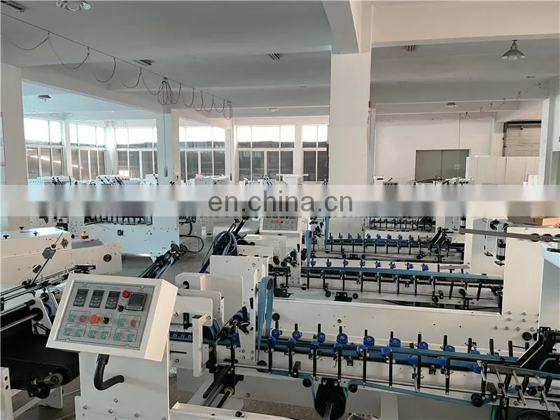 UFG800B Economic Middle medium speed Automatic straight line Paper Box Folder and Gluer