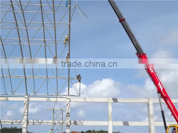 Light steel frame swimming pool roof