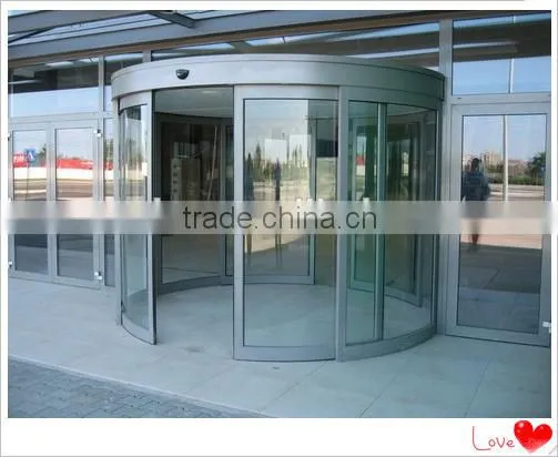Front door Aluminum automatic curved sliding doors