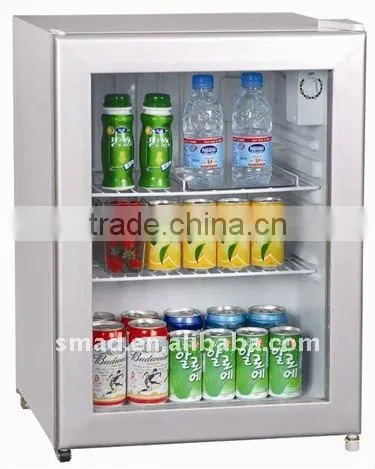Curved glass door showcase chest freezer for ice cream
