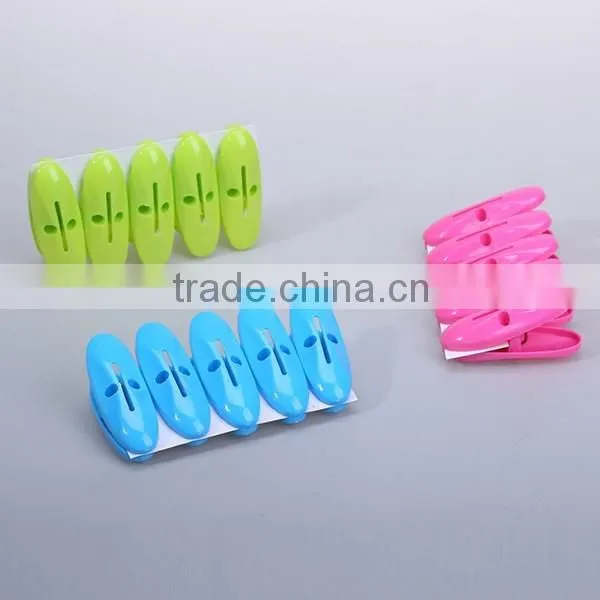 Laundry accessories 18 pcs plastic colored spring clothespins
