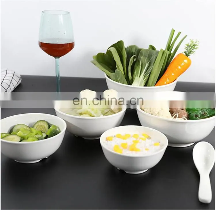 Restaurant Hotel supply unbreakable super ware ceramic like melamine dinner set