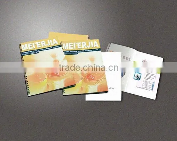 Saddle stitching A4 offset popular design printing catalogs