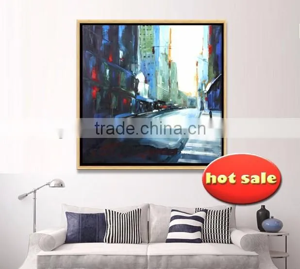 modern simple city styles abstract canvas oil painting (Buy Directly) YB-116
