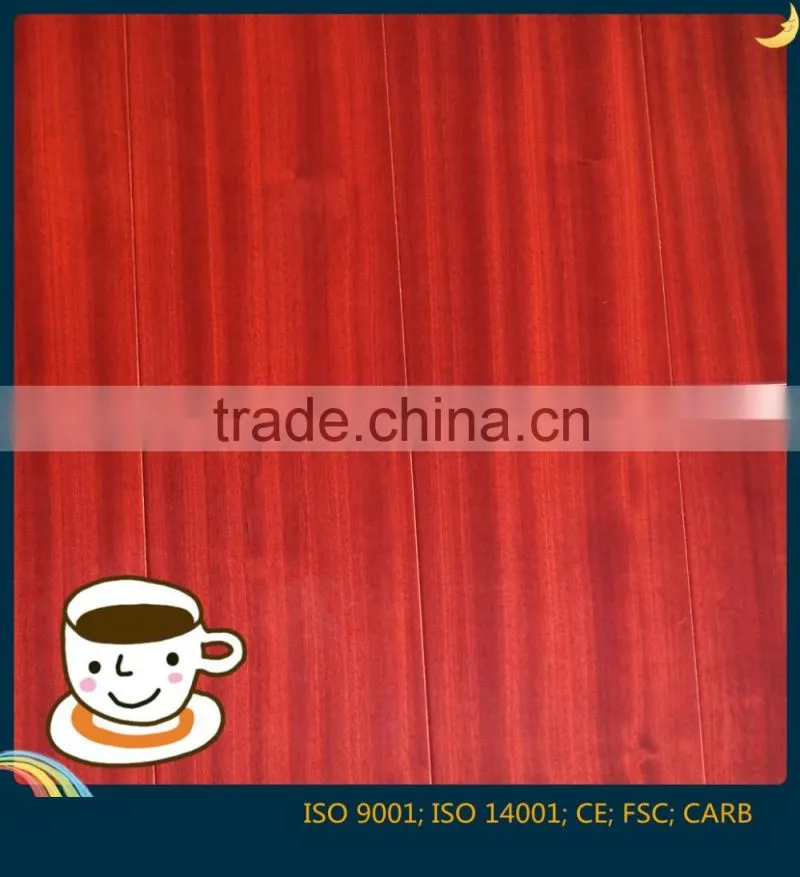 Multilayer Red teak Engineered wood Flooring Hot sale