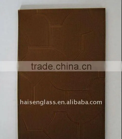 bronze pattern glass