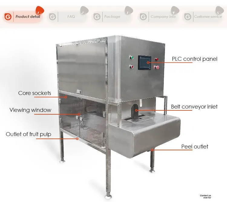 Factory Industrial PLC Full Automatic apple Kivi mango Peel Skin Removing Equipment Orange Lemon Peeler Fruit Peeling Machine