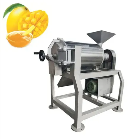 Large Capacity Single Channel Mango Fruit Pulping Machine Fruit Grinding Machine Fruit Juice Pressing Machine