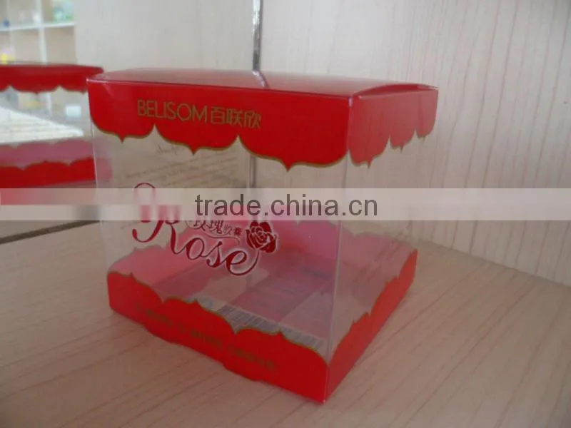 customized design clear square plastic box