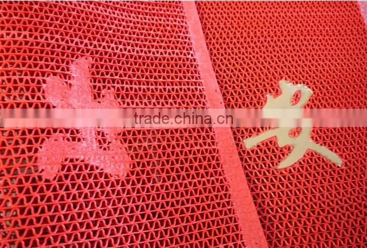 anti-slip s-shape pvc floor mat, PVC S-type floor hollow mats