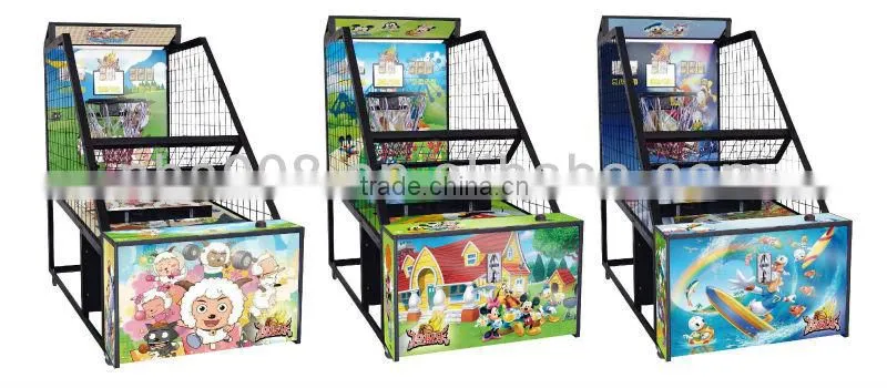 new cion operated basketball amusement game for children