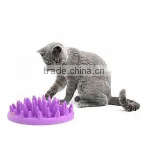 Jungle Reduce weight Pet Feed Interactive Slow Feeder Dish Dog & Cat Bowls Pink