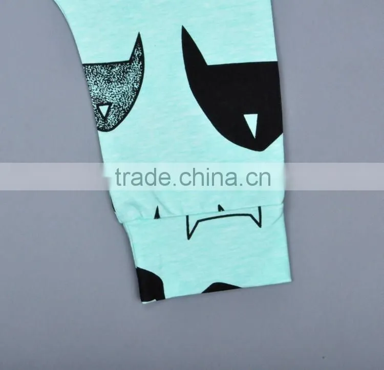 Fashion Children Casual Model Pure Cotton Printed Trousers Summer Baby Kids Clothes