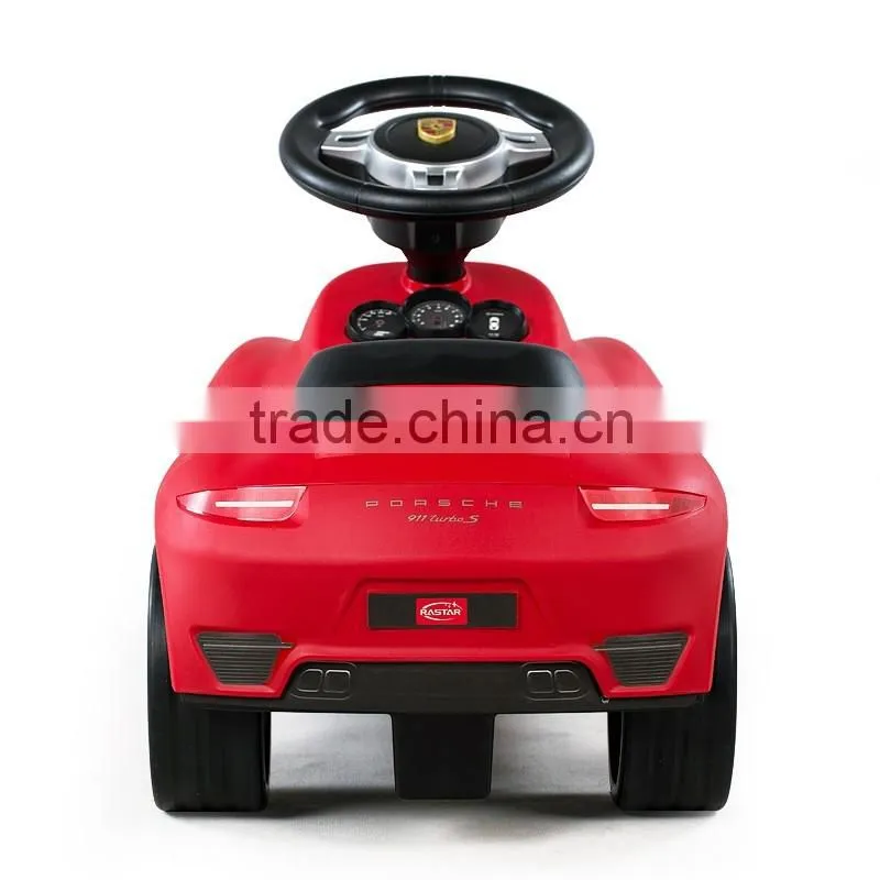 No need power use foot pushing licensed ride on car Porsche