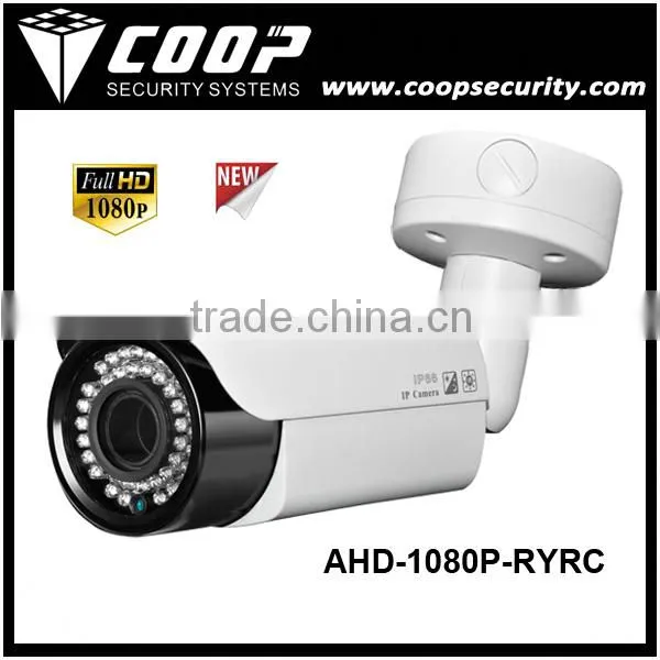 New Top 10 CCTV Camera 2.8-12mm Lens 30M DWDR OSD 2.0MP AHD IR Bullet Camera AHD 1080P