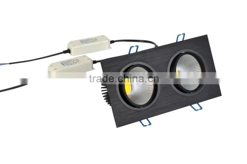 2*20W ra>80 ceiling light China hot sale COB LED downlight with CE ROHS