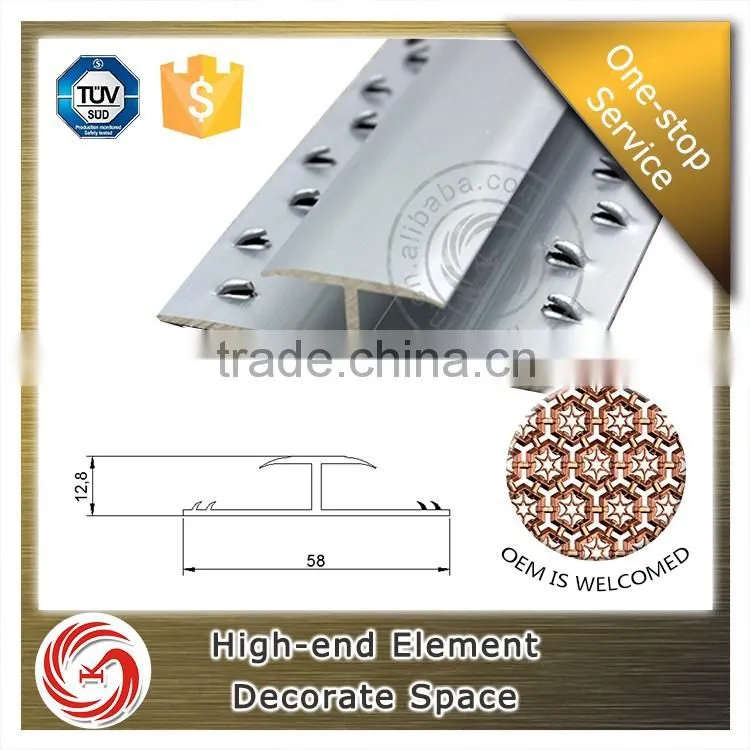 Wear-resisting carpet cover strips laminate square edge trim carpet edge trim