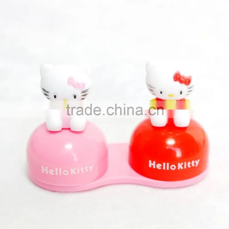 cute cartoon animal plastic double box glasses case eyewear case,storage box, display case