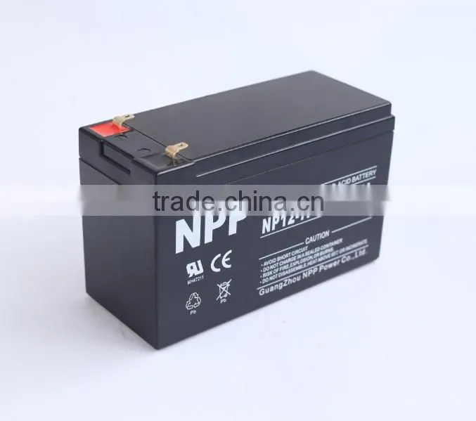 12v7ah made in China lead acid battery for kids toy