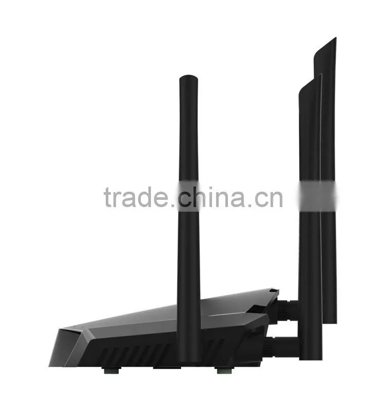 2016 New : 11AC 1200Mbps high power dual-band wireless router with 5*5dbi high gain detachable antenna
