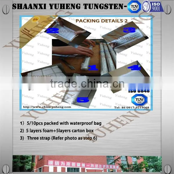 High purity round shape titanium plate