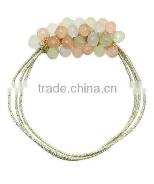 new woman elastic hairband beads colourful hairband handmade hair accessories demin flower headband