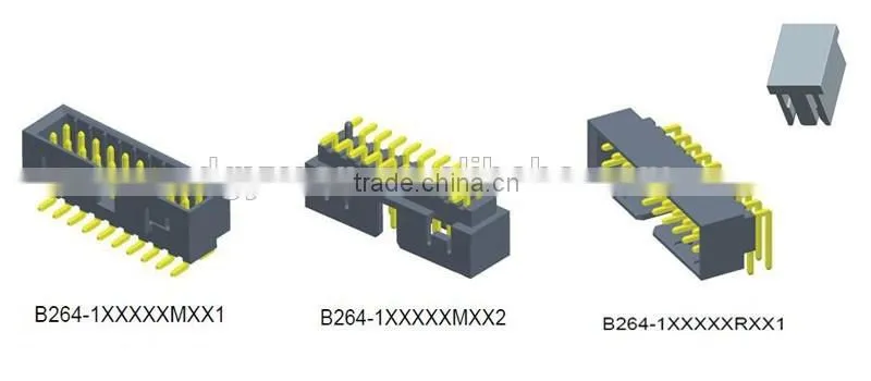 China supplier 2.0mm pitch two rows Molex straight box header connector