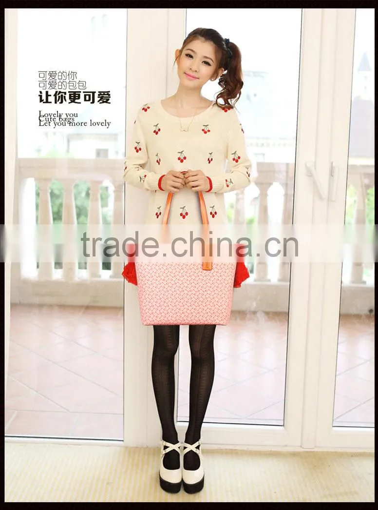 china good Quality Leather Pu Shoulder Hand Bag Women walker tote bag