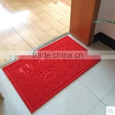Polyester surface with PVC backing door mat