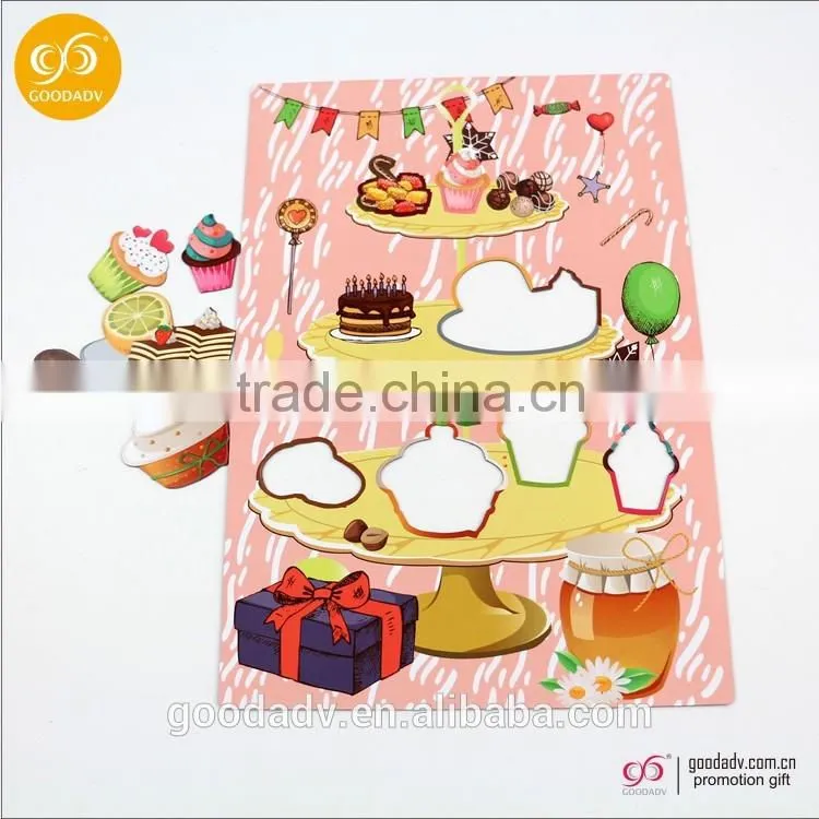 2016 new products magnetic jigsaw puzzle 27*19cm fashion girls dress up games