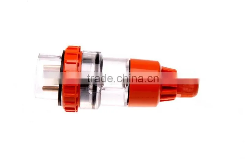Three Phase 4 Round Pin Straight Plug 50A