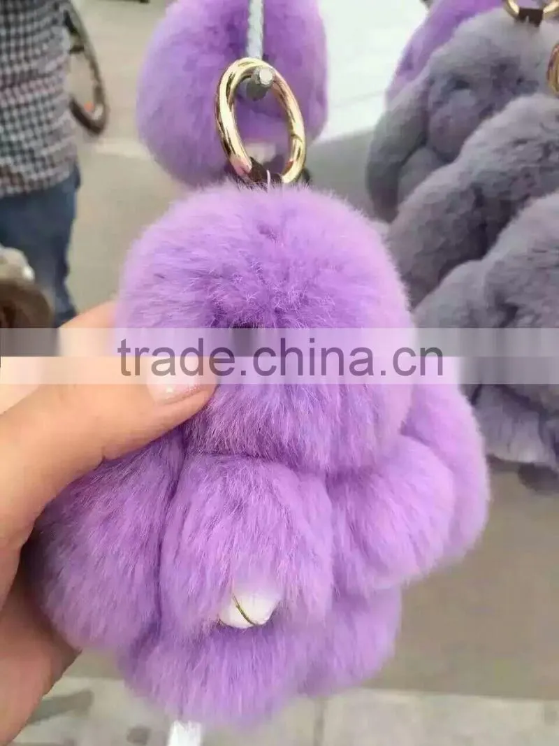 real rex rabbit fur stuffed rabbit fur toy