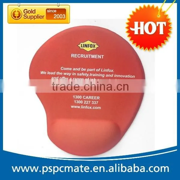 Rubber wrist rest mouse pad with full color printing