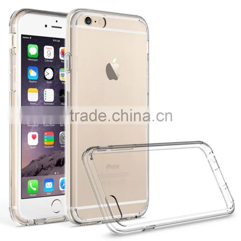 TPU BUMPER CLEAR HARD BACK MOBILE PHONE CASE FOR Iphone 6 6S Plus