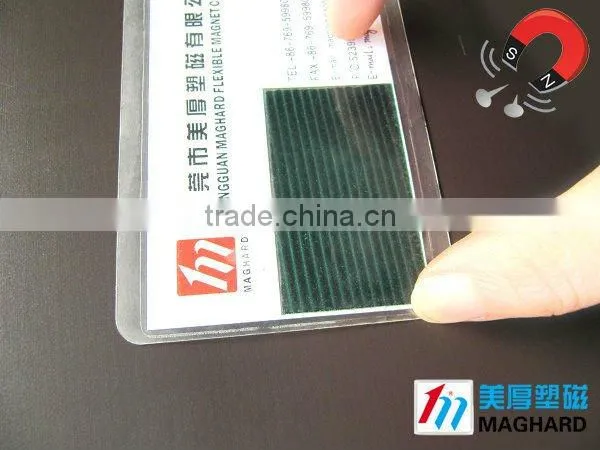 China Mainland Factory Anisotropic rubber magnet sheet with adhesive back