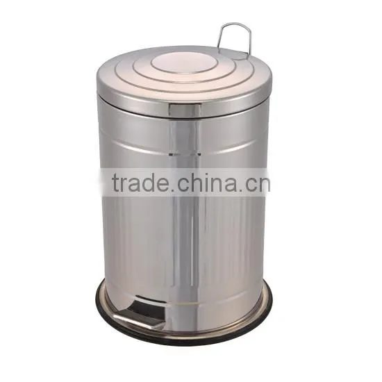 30L Euro best selling soft close Steel Rubbish Bins Dustbins for hotel