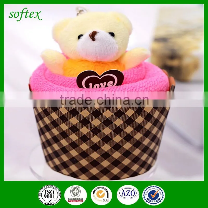 Bear Design Wedding Cake Towel Gift basket pretty cake towel