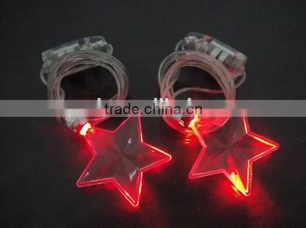 2016 hot sales fashion led necklace flashing led necklace