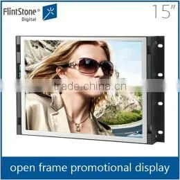 FlintStone 15 inch wall mounted motion activated open frame video ad player