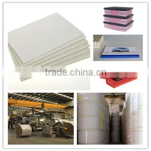 Trade assurance SGS stiff laminated paper 600g gray board
