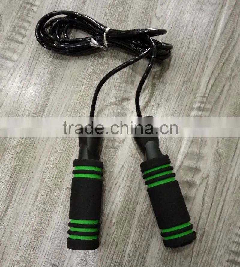 2016 high quality crossfit jump rope/weight jump rope with foam handle