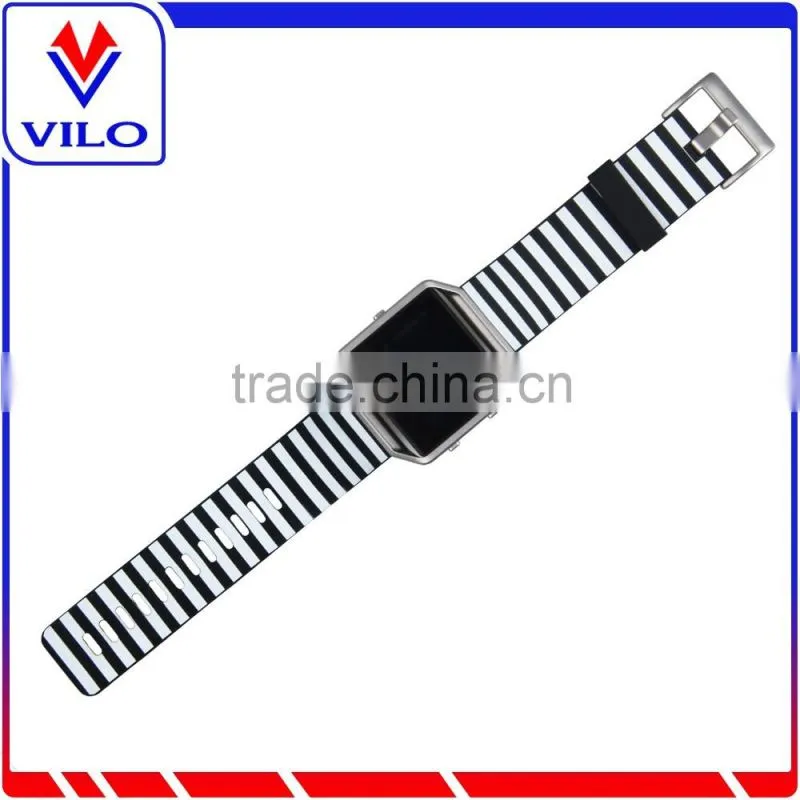 Soft Rubber Wrist Band Watch Strap For Fitbit Blaze, For Fitbit Blaze Silicone Wrist Strap