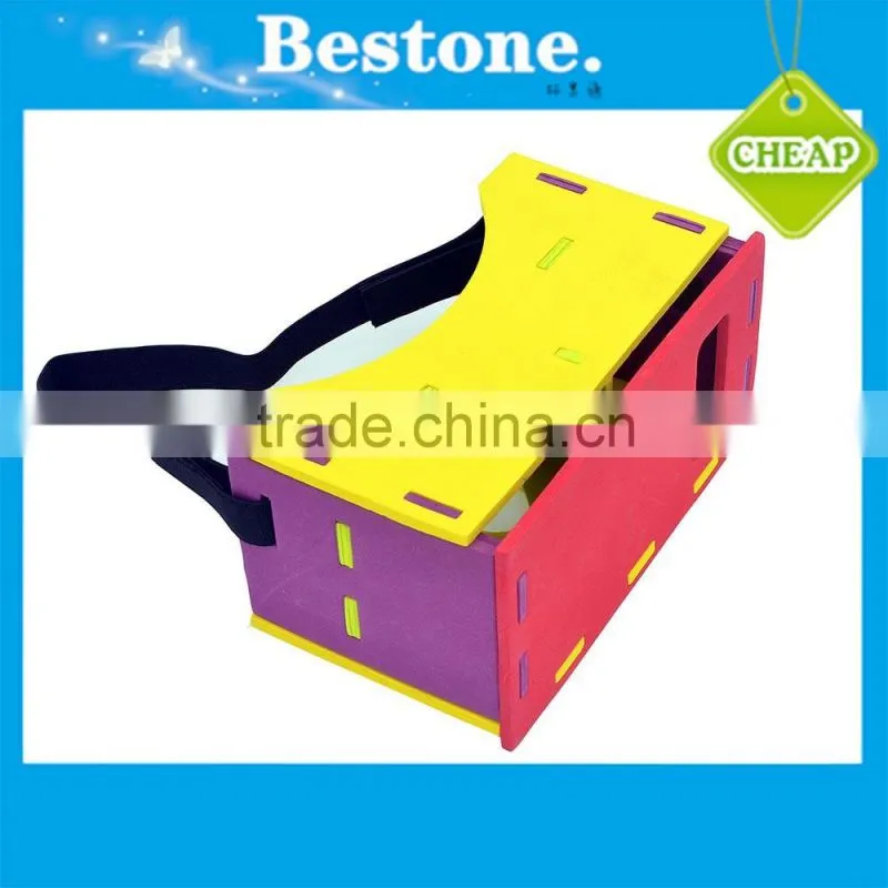 Promotion gift assembled 3D glasses google cardboard kit virtual reality waterproof EVA VR