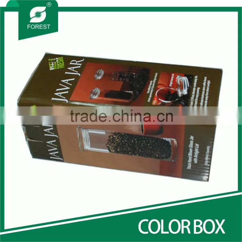 CORRUGATED PAPER COLOR BOX FOR COFFEE BIN