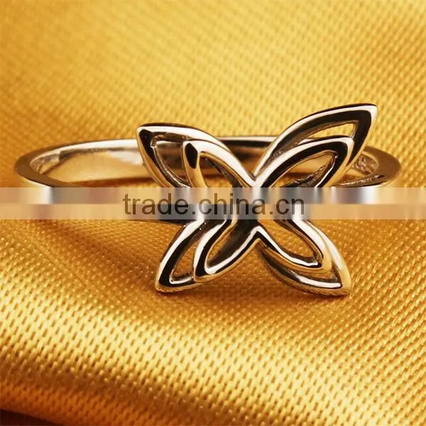 2016 Hot sale silver jewelry 925 Sterling silver ring flower design