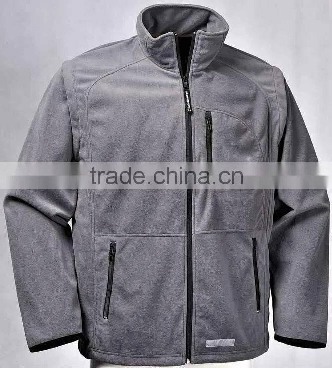 Three layer fleece jacket