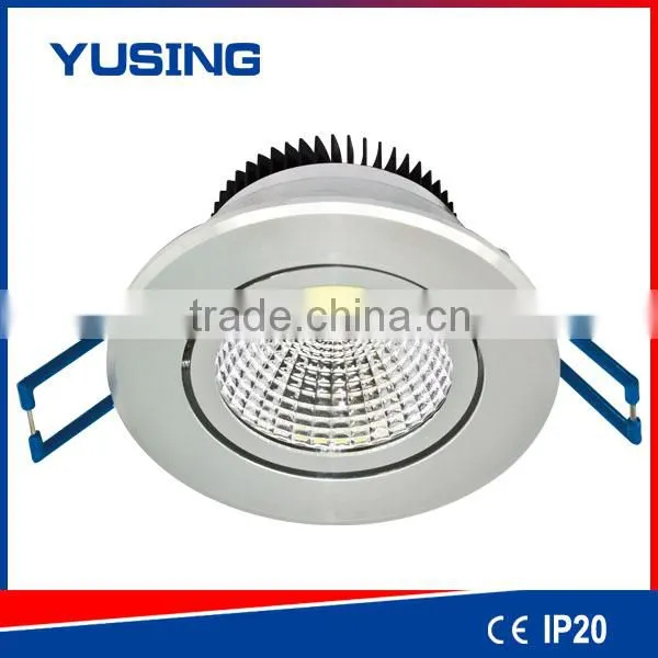 3 years warranty 3W dimmable high power led downlight price