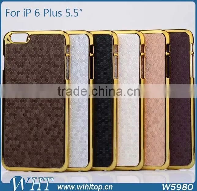 3D Diamond Skin Chromed Plastic Case for iPhone 6 Plus 5.5 Inches