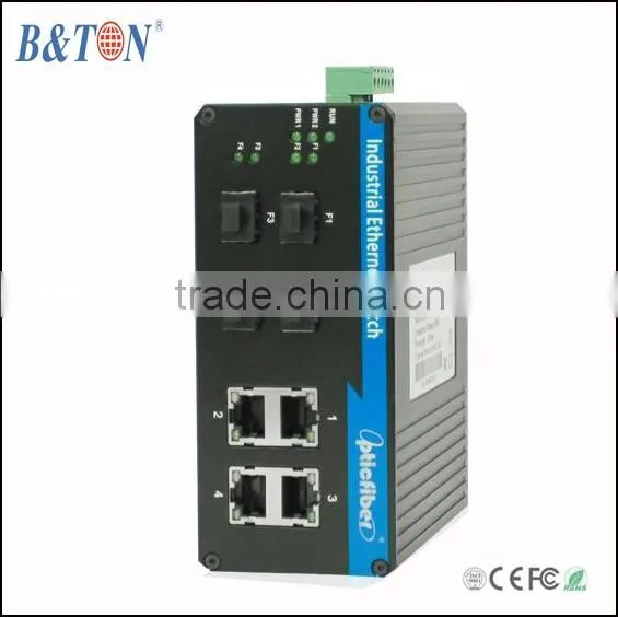 6port 10/100M IP40 industrial managed poe switch