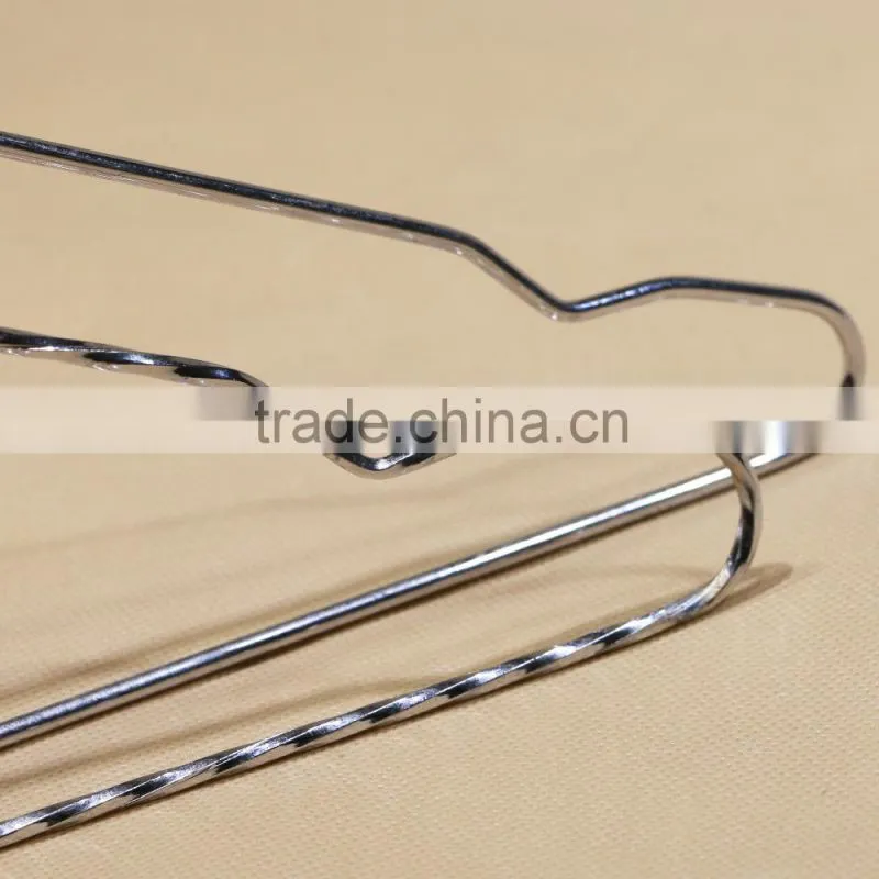 Deluxue stainless steel metal clothes hanger